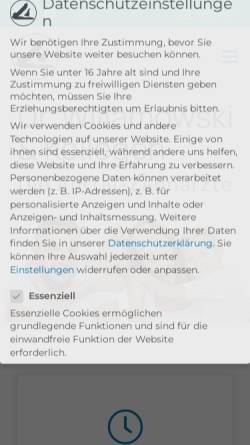 Vorschau der mobilen Webseite ahrtal-zahnaerzte.de, Dr. Matthias Willamowski & Kollegen