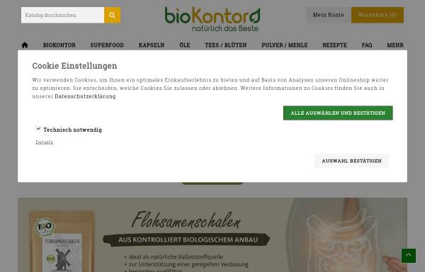 Vorschau von www.biokontor.de, bioKontor GmbH