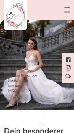 Vorschau der mobilen Webseite lamour-brautmoden.de, L'Amour Brautmoden