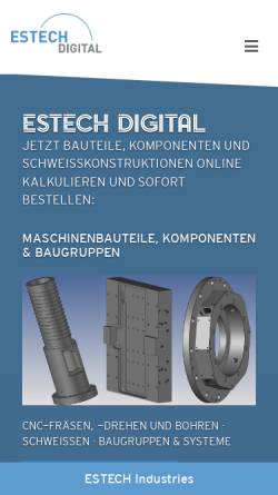 Vorschau der mobilen Webseite www.estech-digital.com, ESTECH Digital