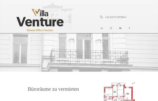 Vorschau von www.sharedoffice-frechen.de, Villa Venture - Shared Office Frechen
