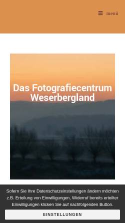 Vorschau der mobilen Webseite fotografie-centrum-weserbergland.de, Fotografiecentrum Weserbergland
