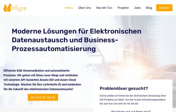Vorschau von insyca.com, inSyca IT Solutions GmbH