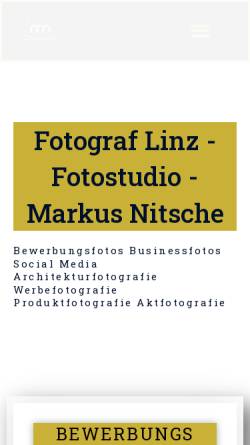 Vorschau der mobilen Webseite www.nitsche-fotografie.at, Markus Nitsche Fotografie