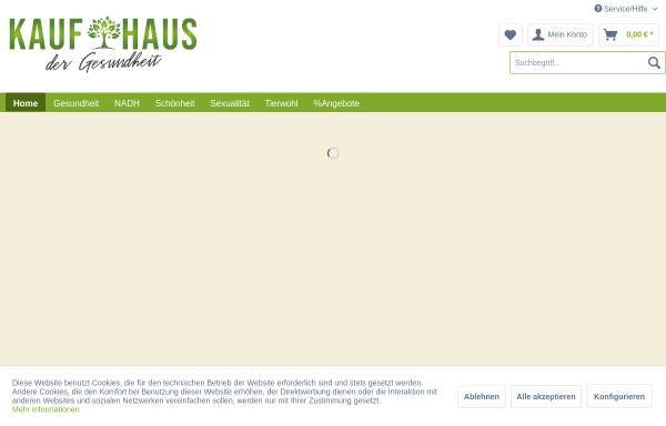 Vorschau von www.kaufhaus-der-gesundheit.de, Kaufhaus der Gesundheit