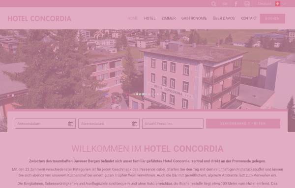 Vorschau von www.hotelconcordia.ch, Hotel Concordia