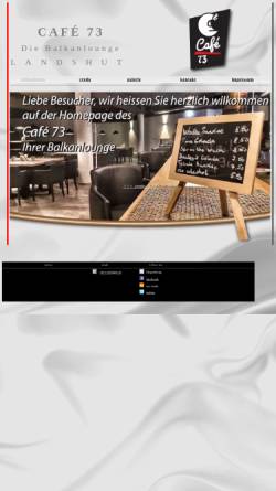 Vorschau der mobilen Webseite cafe73.de, Cafe73