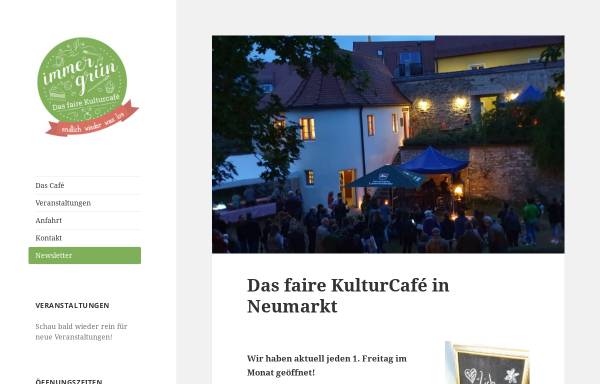 Vorschau von immergruen-neumarkt.de, Café Immergrün