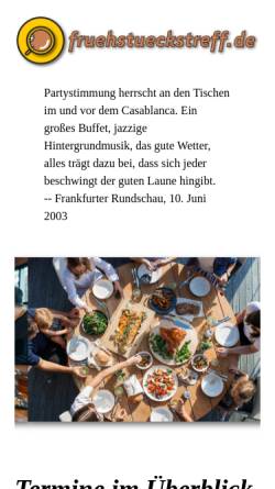Vorschau der mobilen Webseite fruehstueckstreff.de, Frühstückstreff