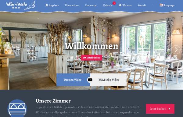 Vorschau von www.villa-meehr.de, Villa-Meehr Hotel und Restaurant