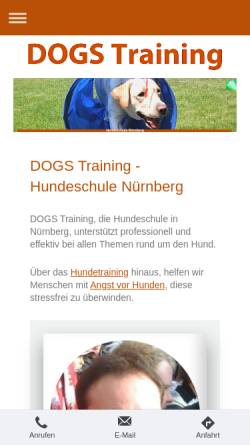 Vorschau der mobilen Webseite www.dogs-training.eu, DOGS Training