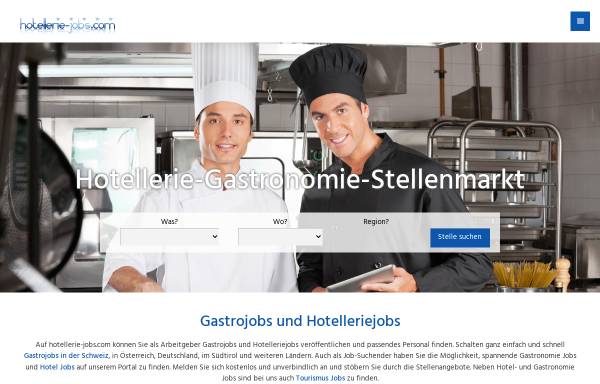 Vorschau von www.hotellerie-jobs.com, Gastro A.Walser GmbH