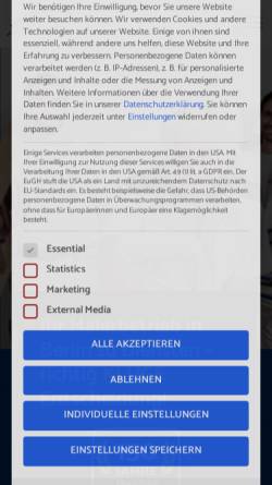 Vorschau der mobilen Webseite malerbetrieb-kluge.de, Malerbetrieb Kluge GmbH