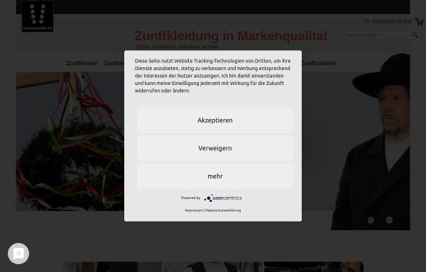 Vorschau von www.meinezunft.de, meinezunft