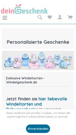 Vorschau der mobilen Webseite www.deingeschenk.shop, Dein Geschenk