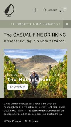 Vorschau der mobilen Webseite thecasualfinedrinking.com, The CASUAL FINE DRINKING