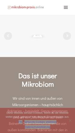 Vorschau der mobilen Webseite mikrobiom-praxis.online, Mikrobiom Praxis Online