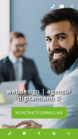 Vorschau der mobilen Webseite digitalmann.de, agentur digitalmann