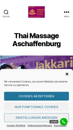 Vorschau der mobilen Webseite jakkarin-thaimassage.de, Jakkarin
