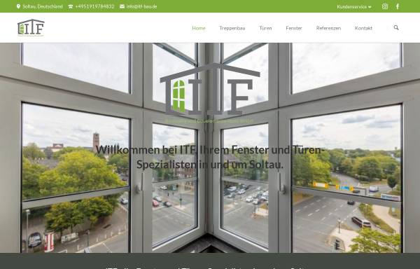 Vorschau von itf-bau.de, ITF Baustoffe und Bauelemente Nord GmbH