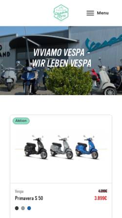 Vorschau der mobilen Webseite www.fulland-vespa-store.de, Vespa-Store GmbH