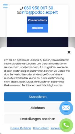 Vorschau der mobilen Webseite pcdoc.expert, Pcdocexpert