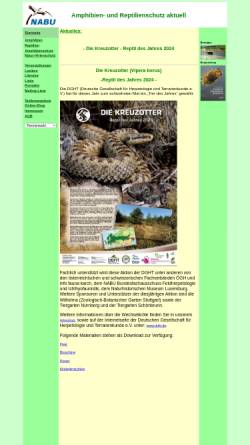 Vorschau der mobilen Webseite www.amphibienschutz.de, AG Amphibien und Reptilien im NABU