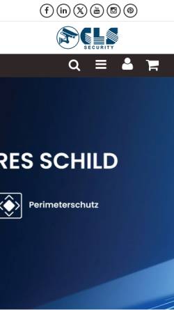 Vorschau der mobilen Webseite cls-security.de, CLS Security