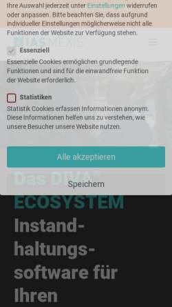 Vorschau der mobilen Webseite www.ias-instandhaltungssoftware.de, IAS MEXIS GmbH