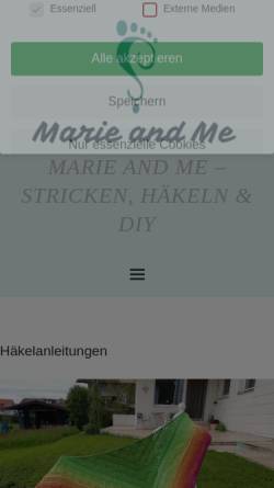 Vorschau der mobilen Webseite marieandme-shop.de, Marie and Me