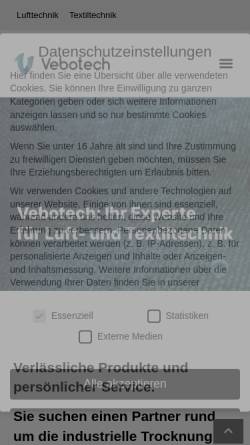 Vorschau der mobilen Webseite www.vebotech.de, Vebotech GmbH