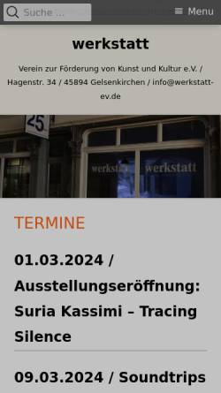 Vorschau der mobilen Webseite www.werkstatt-ev.de, Kultur aus Buer