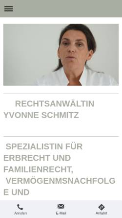 Vorschau der mobilen Webseite www.schmitz-recht.de, Schmitz Rechtsanwälte