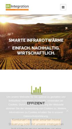 Vorschau der mobilen Webseite www.ir-integration.de, IR Integration GmbH
