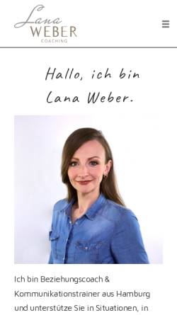 Vorschau der mobilen Webseite beziehungscoach.hamburg, Lana Weber - Beziehungs- und Kommunikationscoach