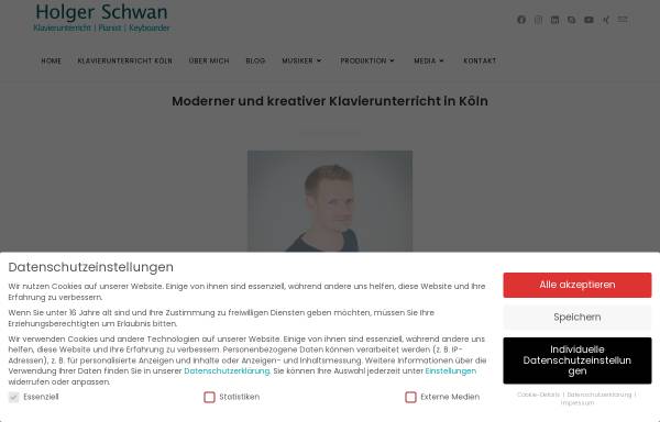 Vorschau von www.holger-schwan.de, Klavierunterricht Holger Schwan