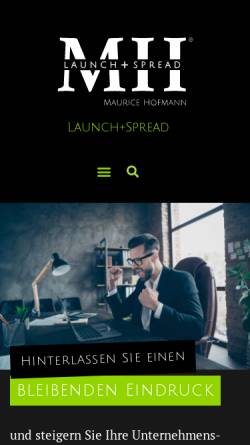 Vorschau der mobilen Webseite launch-spread.de, Launch + Spread - Maurice Hofmann