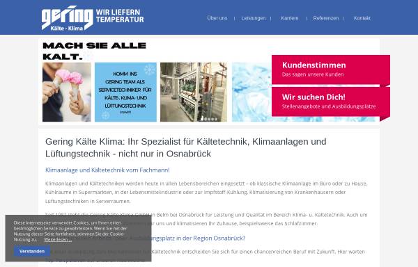 Vorschau von www.gering-kaelte-klima.de, Gering Kälte Klima GmbH