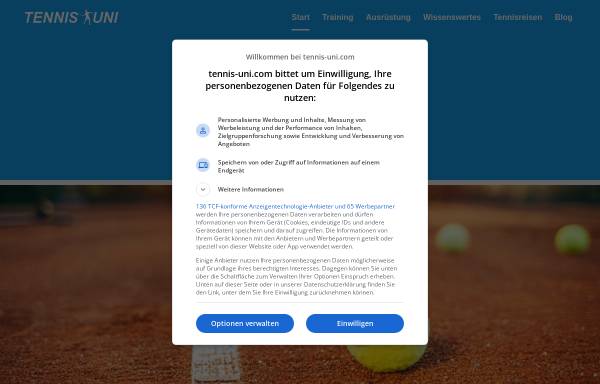 Vorschau von tennis-uni.com, Tennis Uni