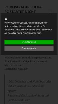 Vorschau der mobilen Webseite pc-reparatur-fulda.de, PC Reparatur Fulda