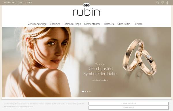 Vorschau von www.rubin-trauringe.de, Rubin Goldschmuck GmbH