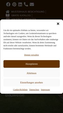 Vorschau der mobilen Webseite holzbaurustikal.de, Holzbau Rustikal
