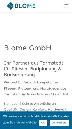 Vorschau der mobilen Webseite blome.gmbh, Blome GmbH