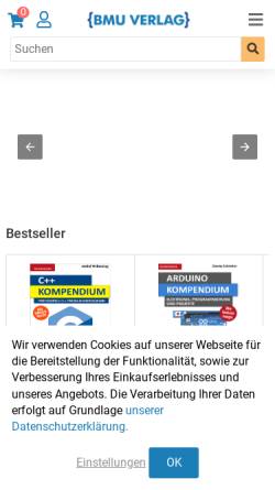 Vorschau der mobilen Webseite bmu-verlag.de, BMU Verlag