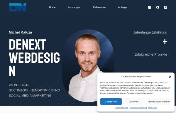 Vorschau von denext.de, denext Webdesign