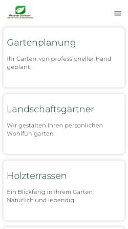 Vorschau der mobilen Webseite donhauser-gartenbau.de, Alexander Donhauser Garten- & Landschaftsbau