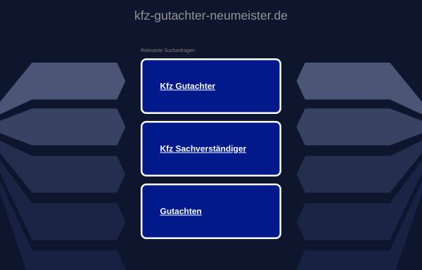 Vorschau von kfz-gutachter-neumeister.de, Kfz Sachverständigenbüro B. Neumeister