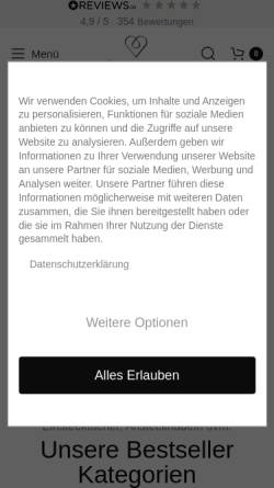 Vorschau der mobilen Webseite fraeulein-maya.de, Fräulein Maya