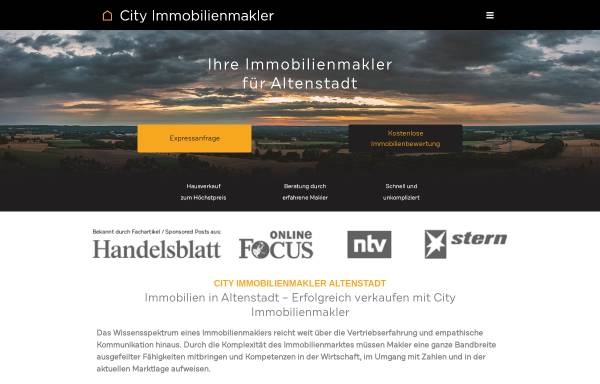Vorschau von city-immobilienmakler-altenstadt.de, City Immobilienmakler GmbH