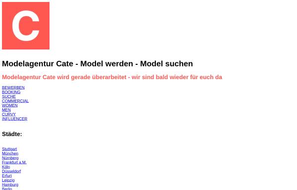 Vorschau von www.modelagenturcate.de, Cate Models